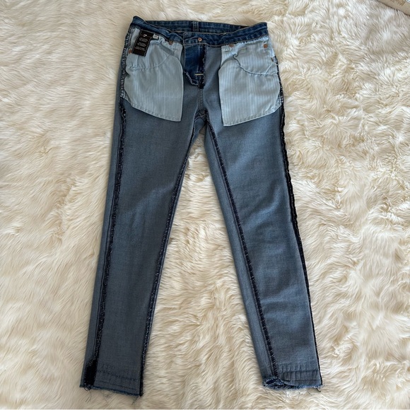 EUC- 7 For All Mankind - Girls The Ankle Skinny Denin - SZ 12 - Picture 11 of 14